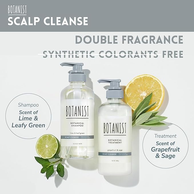 BOTANIST Itchy Scalp Shampoo and Conditioner for Women, Hypoallergenic & Sensitive Scalp Shampoo and Conditioner for Dry Scalp with Jojoba Oil, Japanese Sulfate& Paraben Free 31.7Fl Oz SCALP CLEANSE