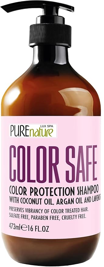 Color Safe Shampoo - Sulfate Free for Color Treated Hair - Moisturizing and Nourishing Care - Paraben Free, Color Protecting Formula - Professional Salon Grade Quality for Men and Women - 16 Fl Oz