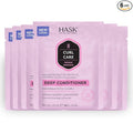 HASK CURL CARE Deep Conditioner Treatments for curly hair- vegan formula, cruelty free, color safe, gluten-free, sulfate-free, paraben-free - Pack of 6