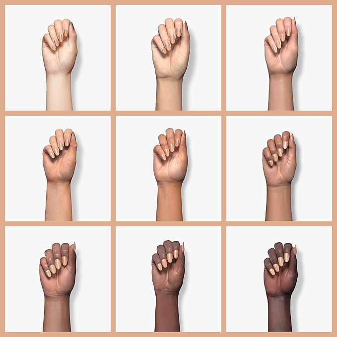 RARJSM Nude Brown Gel Nail Polish LED UV Gel Soak Off Clear Brown Skin Tone Taffy Color French Manicure Jelly Nail GelPolish Varnish Curing Requires 1pcs 15ml for Home Salon Nail Art DIY