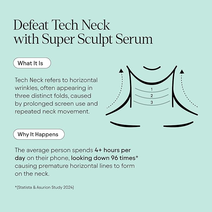 ALPYN Super Sculpt Serum Peptide Firming & Lifting Serum For Face, Neck & Décolleté with Tri-Peptide Firming Complex, 1.7 oz