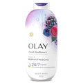 Olay Body Wash for Women, Fresh Radiance, 24/7 Skin-Loving Freshness, Visibly Radiant, Plant Based Cleansers, Vitamin B3 & Antioxidant Blend, For All Skin Types, Berries Frescas Scent, 22 fl oz
