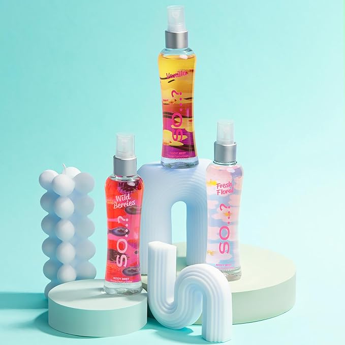So…? Red Velvet Body Mist - Fruity, Floral, Vanilla Perfume for Women - 6 Hour Wear Body Spray for Women - Cruelty Free - 3.5 oz