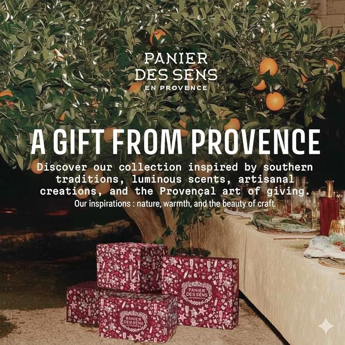 Panier des Sens - Mother’s Day Gift Set - Provence Citrus Hand Cream & Roll-On Eau de Toilette - 95% Natural Ingredients - Vegan - Made in France - Self-Care Gift for Mom - 1.7 Fl Oz + 0.3 Fl Oz