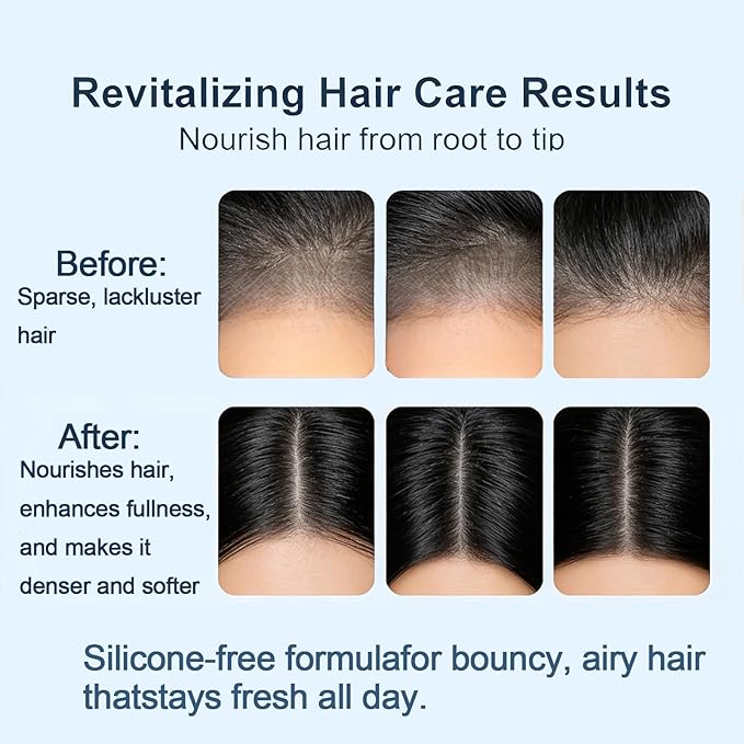 Unisex Sulfate-Free Rosemary Shampoo with Hydrolyzed Collagen & Amino Acids, Nourishing Hair & Scalp Care for Fuller-Looking Hair, Paraben-Free Formula (1)