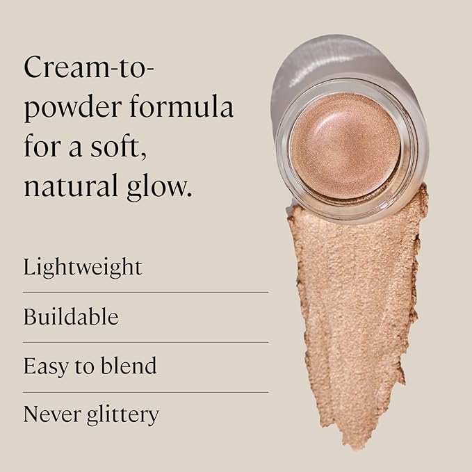 Minori No Makeup Glow Kit, Radiant Duo Gift Set: Full-Size Lip Gloss in Cozy & Cream Highlighter in Champagne, Vegan & Cruelty-Free for a Minimalist Glow