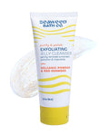 Seaweed Bath Co. Exfoliating Jelly Face Cleanser - Gentle Daily Face Wash and Scrub for Cleansing and Exfoliating Skin - Natural Facial Cleanser with Seaweed and Volcanic Powder for Radiant Glow, 3 oz