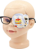 Astropic 3D Cotton & Silk Eye Patch for Kids | Boys Girls Eye Patch for Glasses | Medical Eyepatch for Children with Lazy Eye (Birthday Cake, Left Eye)