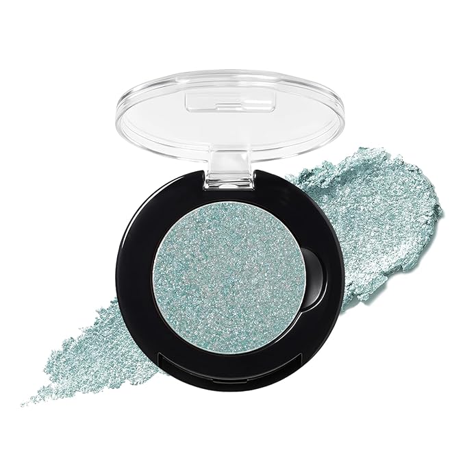 Refillable Eyeshadow Palette - Matte/Glitter/Duo-Chrome Pressed Powder & Cream Formula, Neutral/Shimmer/Smokey Multichrome, Travel-Friendly Iron Pan Refills (Glitter, D30)