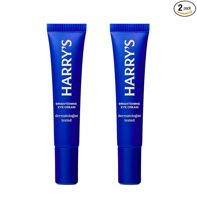 Harry's Brightening Under Eye Cream for Dark Circles, 0.5 Fl Oz, 2 Pack
