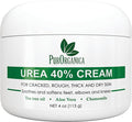 PurOrganica Urea 40% Foot Cream – Dermatologist Tested, Intensive Repair for Dry, Cracked Heels, Corns, Calluses & Rough Feet, Professional Strength Exfoliating & Moisturizing Cream - Made in USA
