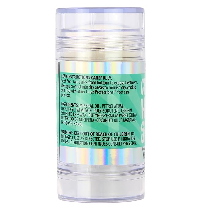 Onyx Professional Cracked Heel Repair Balm Stick, Tea Tree Eucalyptus Scent, 2 Pack - Dry Heels Dry Cracked Feet Treatment, Moisturizing Heel Balm Rolls On, No Mess Like Foot Cream or Foot Lotion