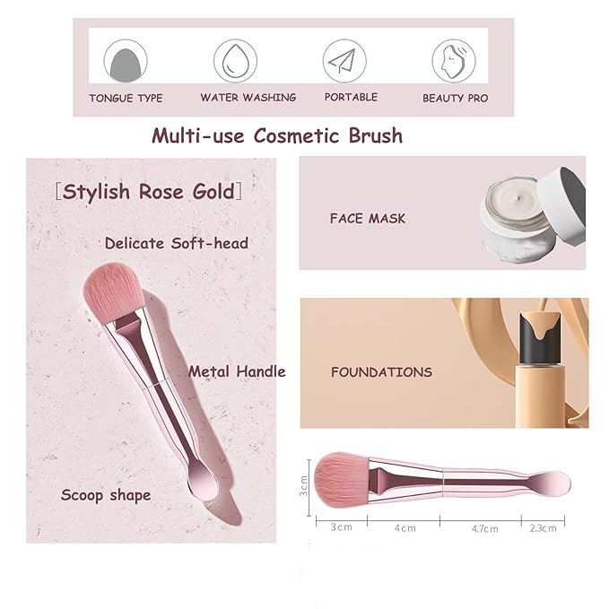 Makeup Brush Set, NEVSETPO 28PCS Make Up Brushes For Women Include 24 Makeup Brushes 2 Sponges, 1 Dual End Mask Spatula, 1 Brush Egg Cleaner, 1 Travel-Friendly Easy Clean Roll Up Makeup Bag