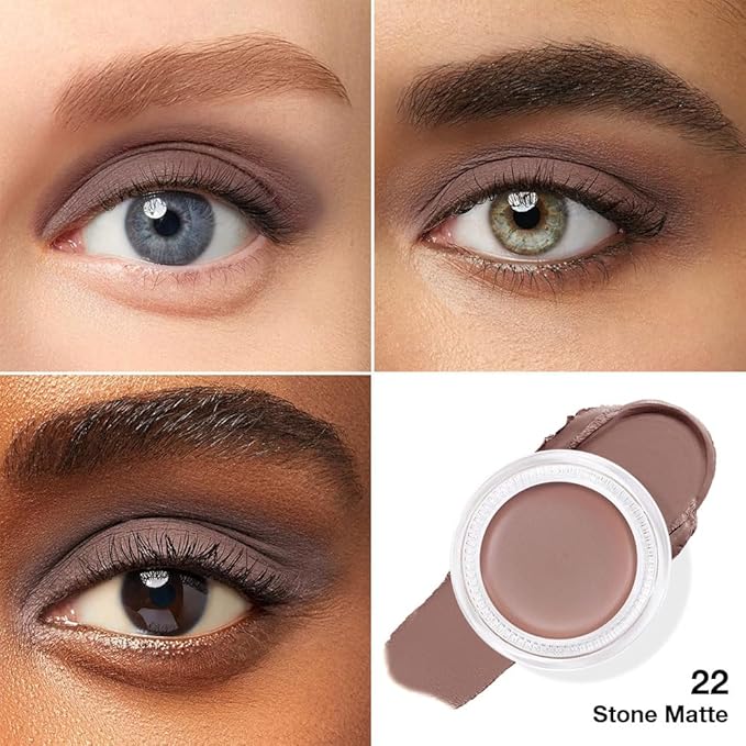 FeiCuiYun Single Cream Stone Matte Eyeshadow Palette Makeup, Natural Single Mini Instant Holographic Eyeshadow For Women, Sombras Crema Para Ojos, Talc, Paraben & Cruelty Free, 22
