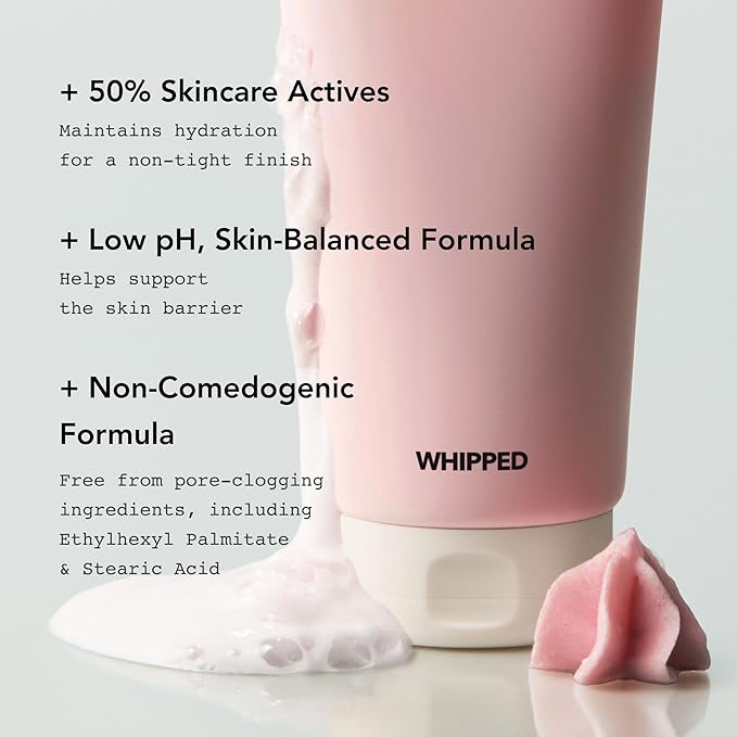 Whipped Korean Skincare Face Wash, Doubles as a Face Mask, Fig Butter, Deep Cleansing Vegan Facial Cleanser for Dry Skin and Barrier Care with Niacinamide, Hyaluronic Acid, Ceramides