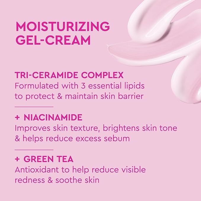 BYOMA Creamy Jelly Cleanser & Moisturizing Gel Cream Bundle - Gentle Face Wash + Lightweight Gel Lotion with Ceramides, Niacinamide & Green Tea – Supports Skin Barrier - 5.91 fl oz + 1.69 fl oz