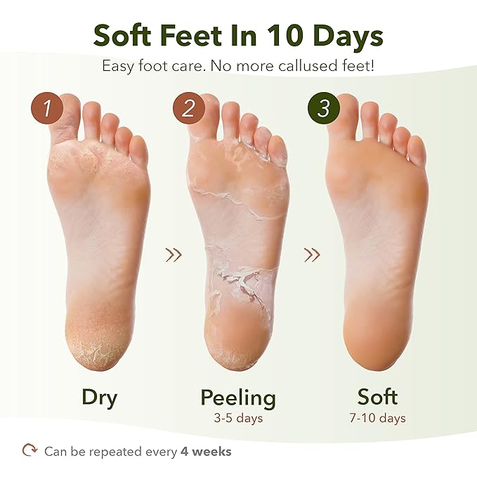Purederm Shiny & Soft Foot Peeling Mask (9 Pack)