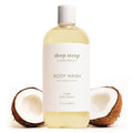 Deep Steep Pure Coconut Body Wash, Hydrating Shower Gel with Hyaluronic Acid & Shea Butter for Sensitive Skin, Bodywash for Women & Men, 17 Fl Oz, 1-Pack