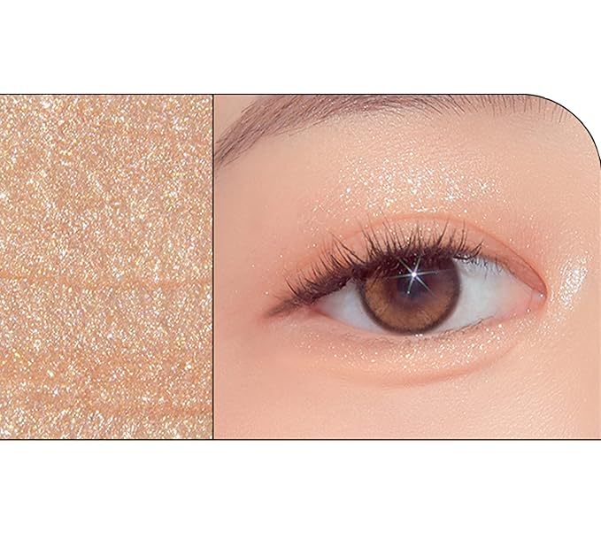 TONYMOLY Lovely Beam Bling Glitter 01 Gold Beam – Multi-Use Liquid Glitter for Eyes, Under Eye, and Face – Bright, Long-Lasting Shimmer for Youthful, Radiant Makeup Looks