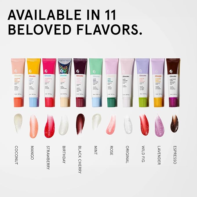 Glossier Balm Dotcom Hydrating Tinted Lip Balm - Universal Salve, Up to 12Hr Moisture for Dry Lips, Cuticles & Skin - Lanolin, Beeswax & Castor Oil - Espresso, Mocha Tint, 15ml