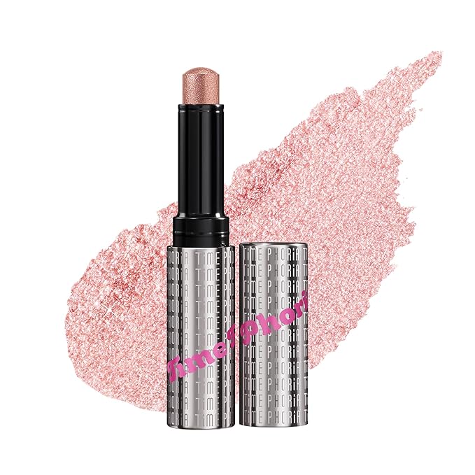 Illumina Jelly Gel Eyeshadow Stick, 004 Peach Pearl - Nude Peach Shimmer Sparkle Finish, Cream Texture With Cooling Feel, Long-Lasting Crease-Proof Smudgeproof Eye Shine, Easy Application