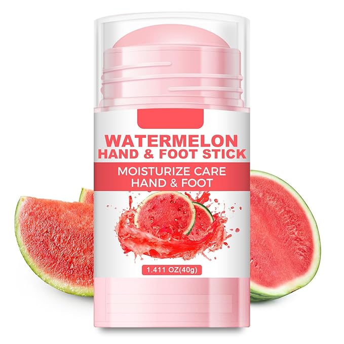 60% Urea Cream Foot Hand Cream Stick for Cracked Hands Elbows Feet Knees, Repairing Restore Balm for Dry & Dead Skin, Hydrates & Nourish Foot Care for Women & Men (Watermelon, 1.41 oz)