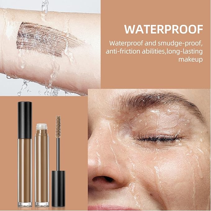 DAGEDA Dark Brown Eyebrow Setting Gel, Brow Fix Gel, Waterproof And Sweat-Proof Eyebrow Repair Liquid Brows Styling Beauty Salon Home Use Makeup