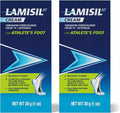 Lamisil Athlete's Foot Cream, 1 Week Treatment, Prescription Strength Terbinafine Hydrochloride, Fast Symptom Relief, Cures Most Athlete's Foot, 30 g (1 oz) - 2 pk
