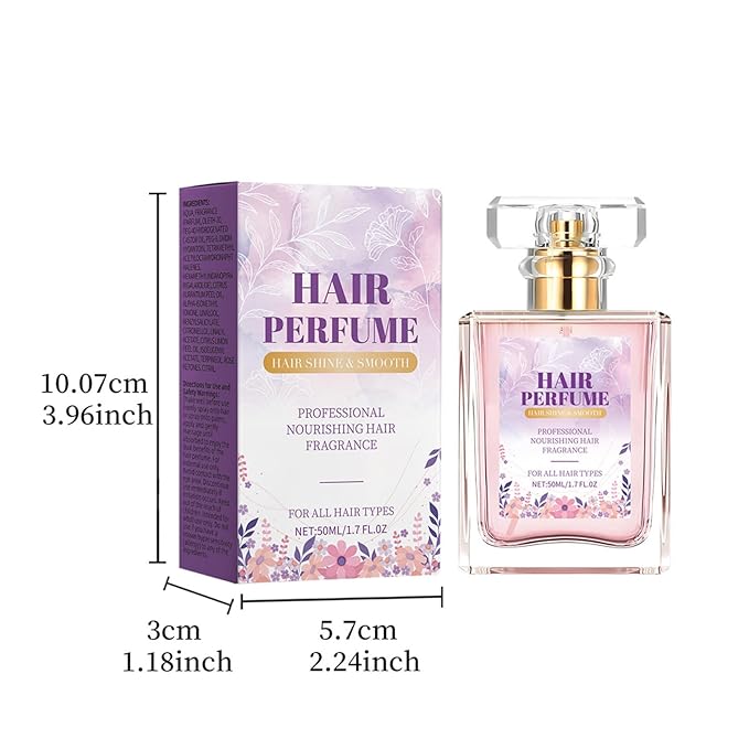 Floral Scent Hair Mist with Chamomile for Long Lasting Fragrance and Silky Shine with Hydrating Benefits Lavender One Size