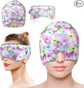 my novel things Migraine Relief Cap, Gel Cooling Eye Mask, Cooling Gel Relief 2 Pack Set, Hot/Cold Therapy, Natural Relief Cap, Instant Headache Relief, for Sinus, Puffy Eyes,Tension, Stress Relief
