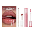 rom&nd Volume Hack Trio Sweet Fig Set | Korean Lip Combo for Plump, Hydrated & Glossy Lips | 3-in-1 Kit