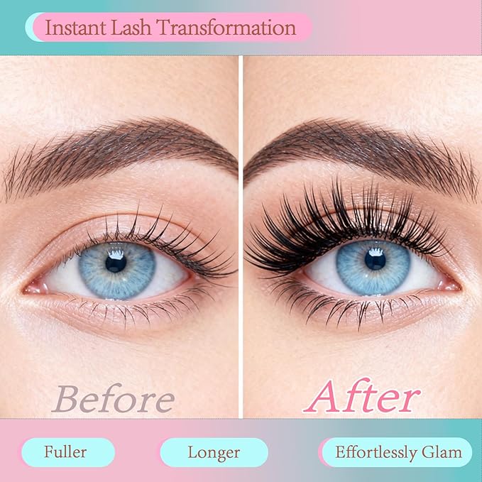 Lash Clusters Kit 280pcs, DIY Individual Eyelash Extensions with Lash Bond, Seal, Remover, Precision Tweezer, Waterproof Natural 30D Cluster Lashes 8-16mm Black, Professional Kit