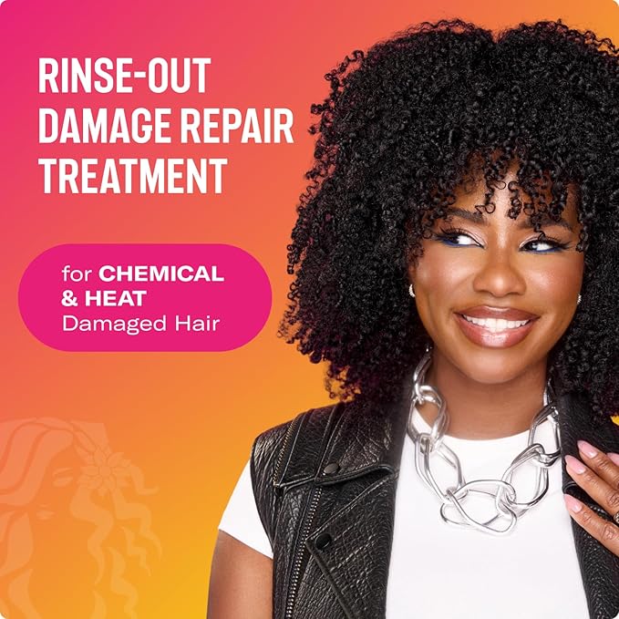 Mielle Organics Babassu & Mint Damage Repair Bond Treatment for Chemical and Heat Damaged Hair, 5.5 Ounce