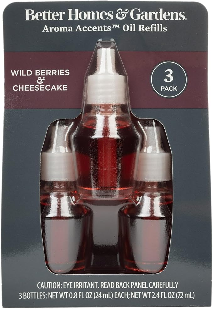 Aroma Accent Oil Refills (3pack) (Wild Berries & Cheesecake)