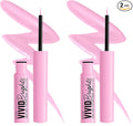 NYX PROFESSIONAL MAKEUP Vivid Brights Liquid Liner, Smear-Resistant Eyeliner with Precise Tip - Sneaky Pink (Pack of 2)