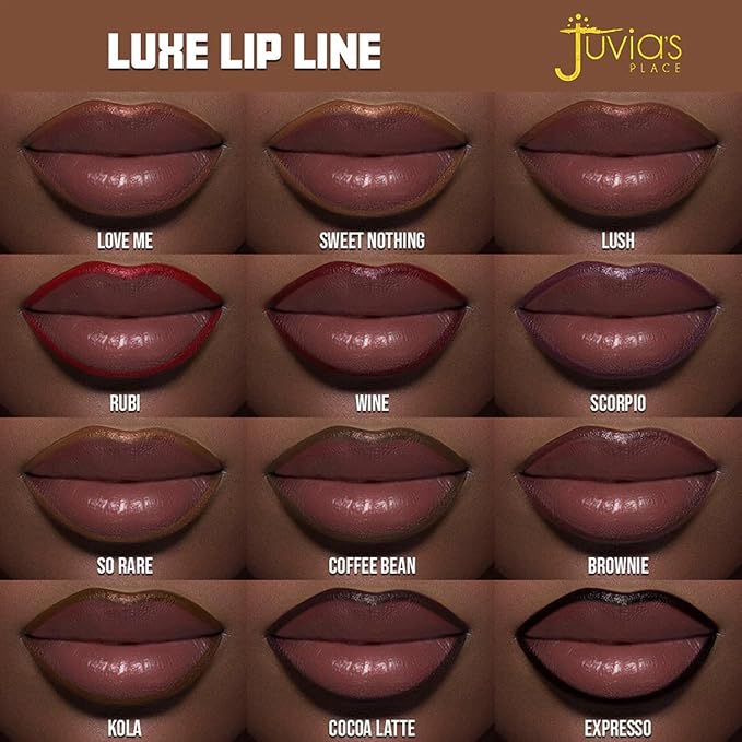 Juvia's Place Coffee Shop Luxe Lip Liner: Ruby - Colorstay Matte Finish Lip Pencil, Makeup for Natural Long Lasting Beauty and Sensational Wear, Lip Stain Kiss Proof Cometics