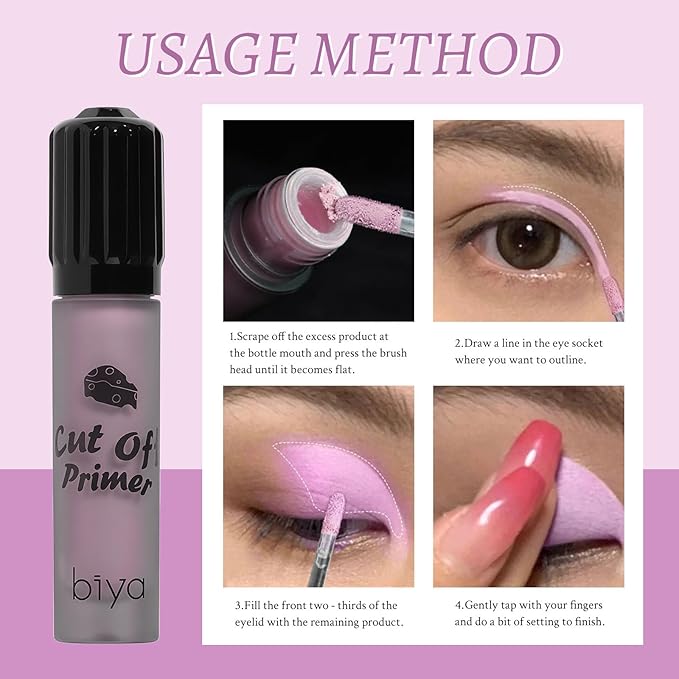Liquid Eyeshadow, Long-Lasting Matte/Pearlescent eyeshadow, Cut Crease Eyeshadow Gel, High-Pigmented for Bold Eye Makeup, for day-to-night transitions (Mauve Purple, Matte)