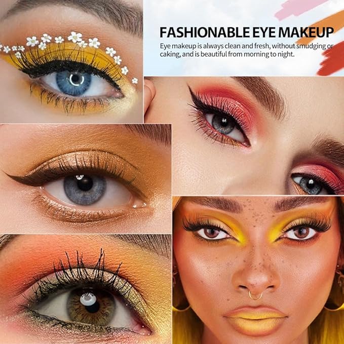 Yellow Gold Matte Shimmer Eyeshadow Palette, 9 Color High Pigment Blendable Long-Lasting Travel Size Eye Shadow Makeup for Older Women, Sombras para ojos, Daily Looks, Vegan & Cruelty-Free 04#