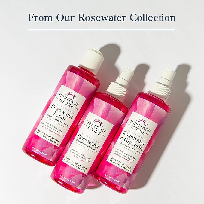 HERITAGE STORE Lavender Flower Water & Glycerine Benefits Skin, Hair & More Aromatherapy Mist Spray 8 oz