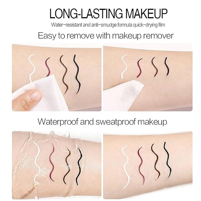 12 Colors Liquid Eyeliner Set, Colorful Neon Eyeliner Pencil Matte Colored Pen Waterproof Long Lasting Pigmented Rainbow Eye Liner Halloween Christmas Makeup Gift Kit for Women (multcolor)