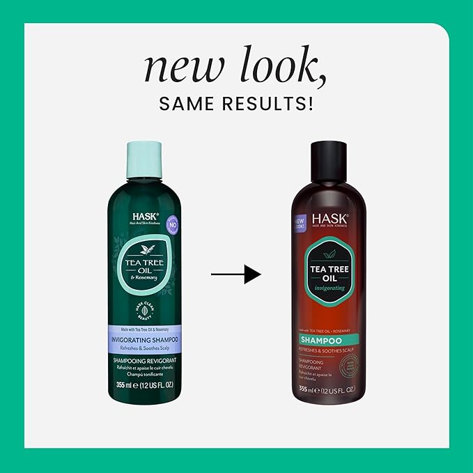 HASK Tea Tree & Rosemary Oil Scalp Care Shampoo - 12 fl oz