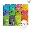 Celavi Essence Facial Sheet Face Mask Variety Set Classic Authentic Korean Moisturizing Skincare (Variation 1, 12 Count (Pack of 2))