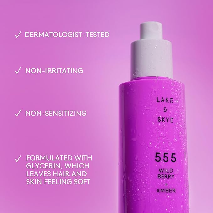Lake & Skye 555 Wild Berry + Amber Hair & Body Mist - 3.4 oz (100mL)