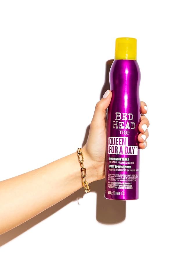 TIGI Bed Head Volumizing Hair Spray, Queen For A Day, for Thickening and Texturizing Fine Hair, 10.5 oz