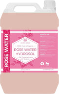 Leven Rose Pure Rose Water Hydrosol for Face & Hair, 32 oz Bulk Refill, Hydrating Rosewater Toner, Facial Mist Refill for Skin Care and Hair Care