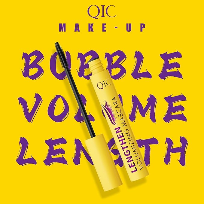 Volumizing & Lengthening Mascara - Waterproof, Smudge-Proof, Buildable Formula for Clump-Free Lashes - Adds Natural Volume & Length - Sweatproof, Long-Lasting, Curling - Easy to Apply (Brown)