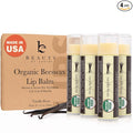 USDA Organic Lip Balm - USA Made with Natural Ingredients, Beeswax Vanilla Chapstick for Dry Lips, Gifts for Women, Birthday Gifts for Her & Him, Hydrating Lip Balm Beauty Gifts, Natural Chapstick