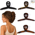 Big Hair Claw Clips for Women - Extra Large Jaw Clips for Thick Long Hair Strong Holder Cute Large 5.1 Inch, 4 Pcs Hair Clips