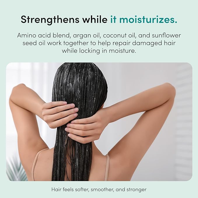 hers Triple Threat Conditioner - Amino Acid, Argan Oil, & Coconut Oil Formula - Moisturizing Conditioner for All Hair Types - Color-Safe & Sulfate-Free - Napa Rose Scent - 6.4 Fl Oz, 2 Pack