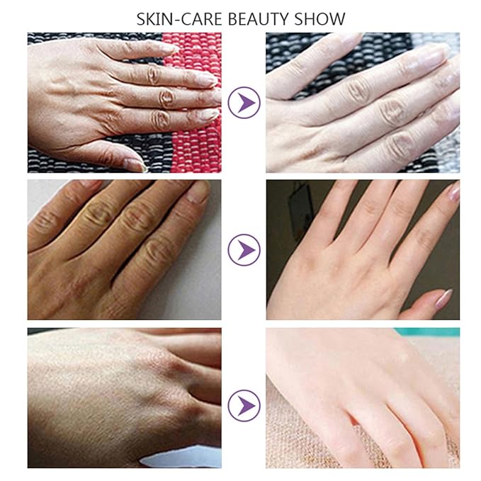 VolksRose Lavender Hand Mask Gloves - Overnight Hand Moisturizing Gloves for Dry Cracked Hands Repair, 5 Pairs Softening Spa Treatment for Rough Skin, Self Care Gifts Set for Women, Stocking Stuffers